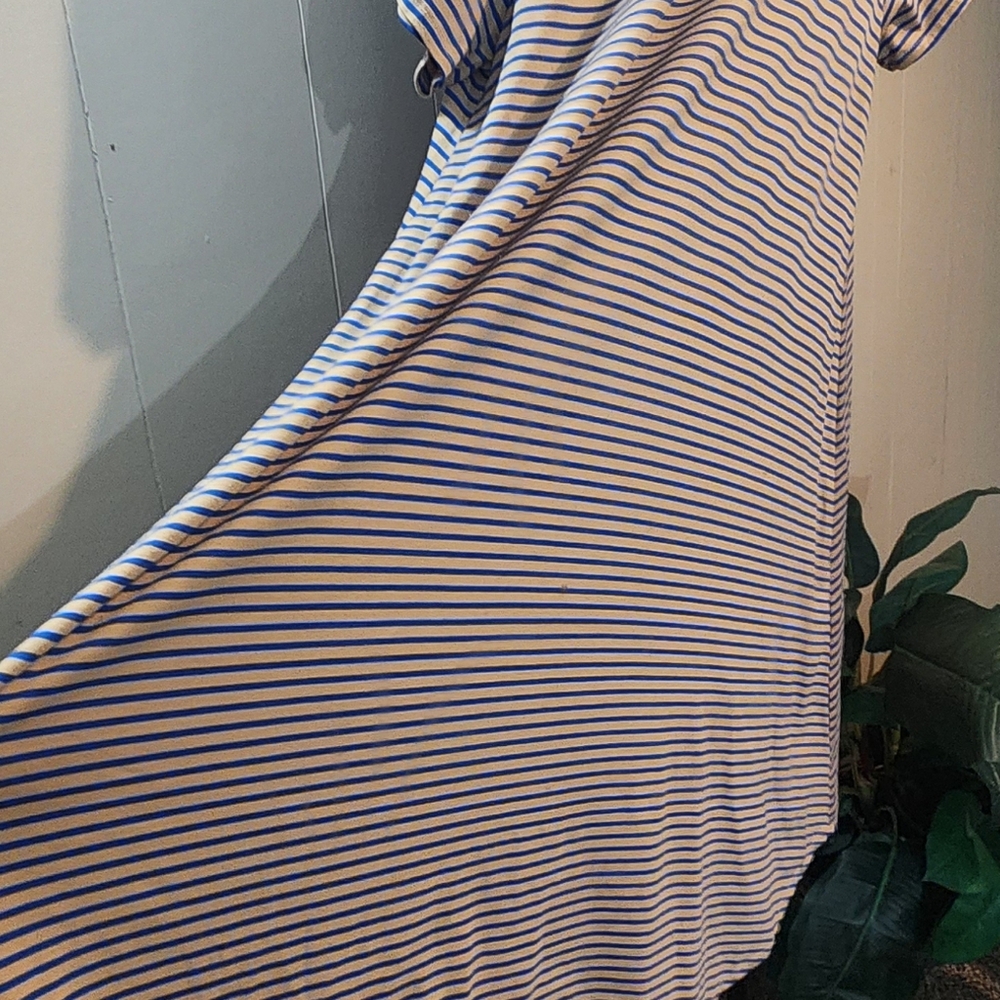 LuLaRoe Striped Short Sleeve Dress - Picture 7 of 9